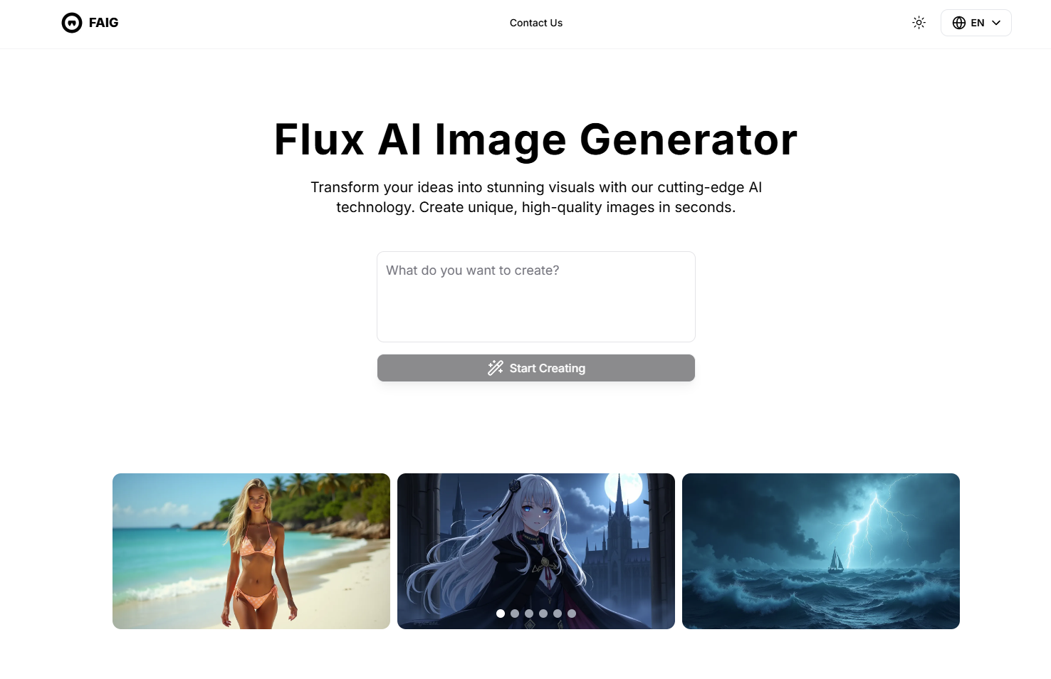 Flux AI Image Generator